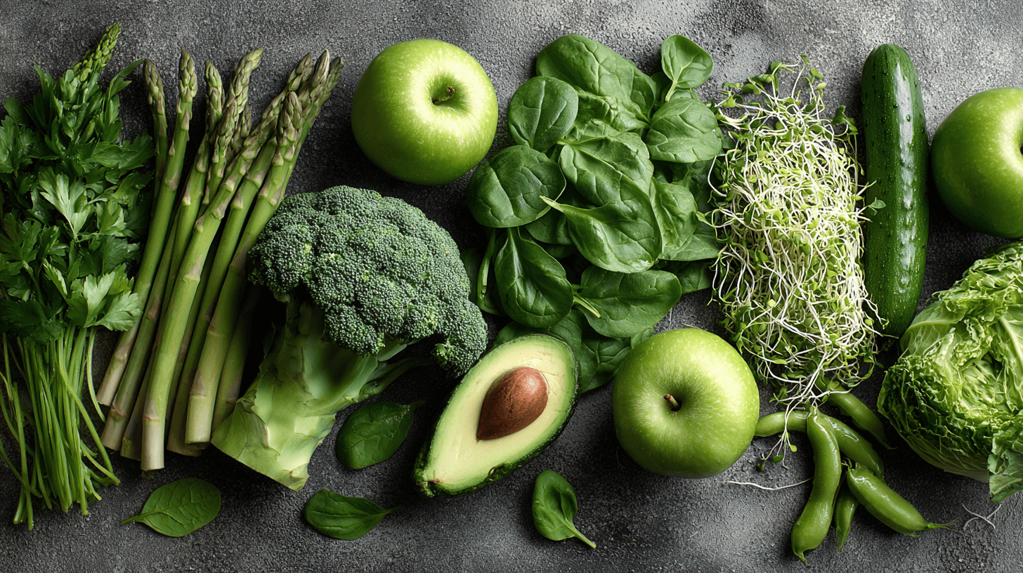 Zelené potraviny jako součást zdravé výživy